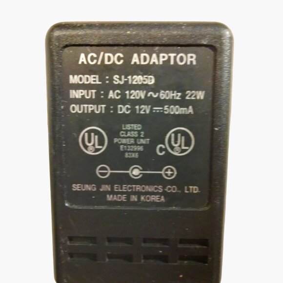 AC DC Adaptor Input 120V 60 Hz output 12 V 500mA mixed lot 3 untested - Picture 3 of 14